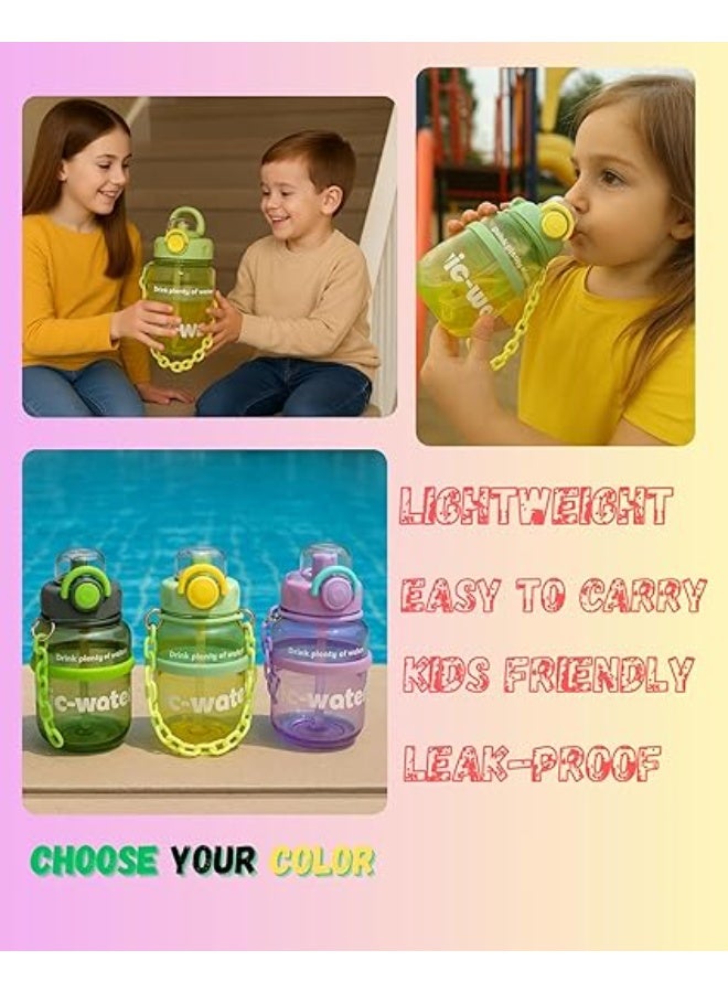 MINIIMODZ MINII MODZ Kids Magnetic Belt Water Bottle with Straw | 700 ml water bottle Best for School, Walks & Picnics - Image 4
